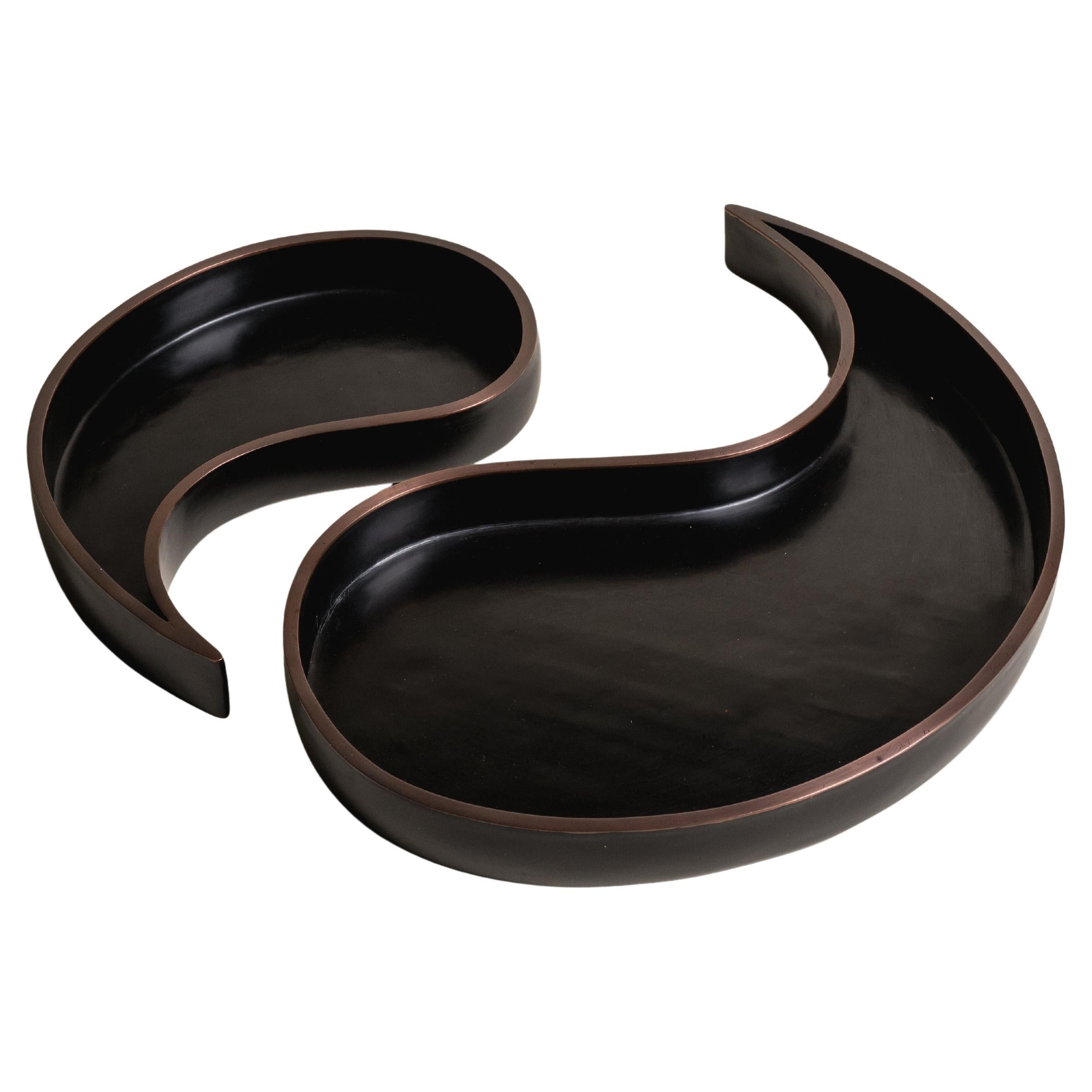 Repoussé Serviergeschirr, Keramik, Silber und Glas