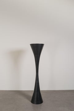 Zeitgenössischer schwarzer Lack-Taschenleuchter von Robert Kuo, limitierte Auflage