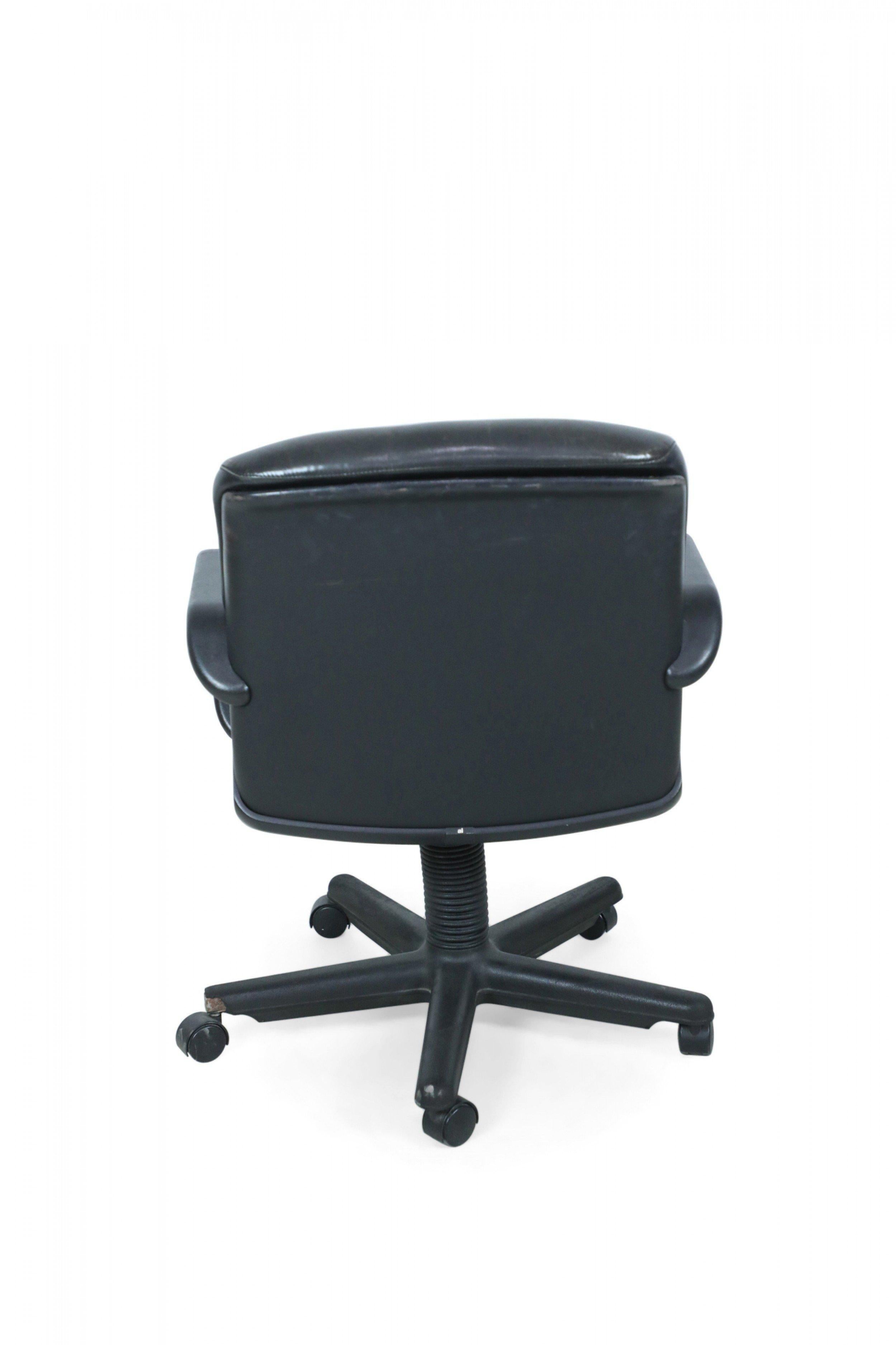 Modern Contemporary Black Leather Office Chair by Atelier Int For Sale