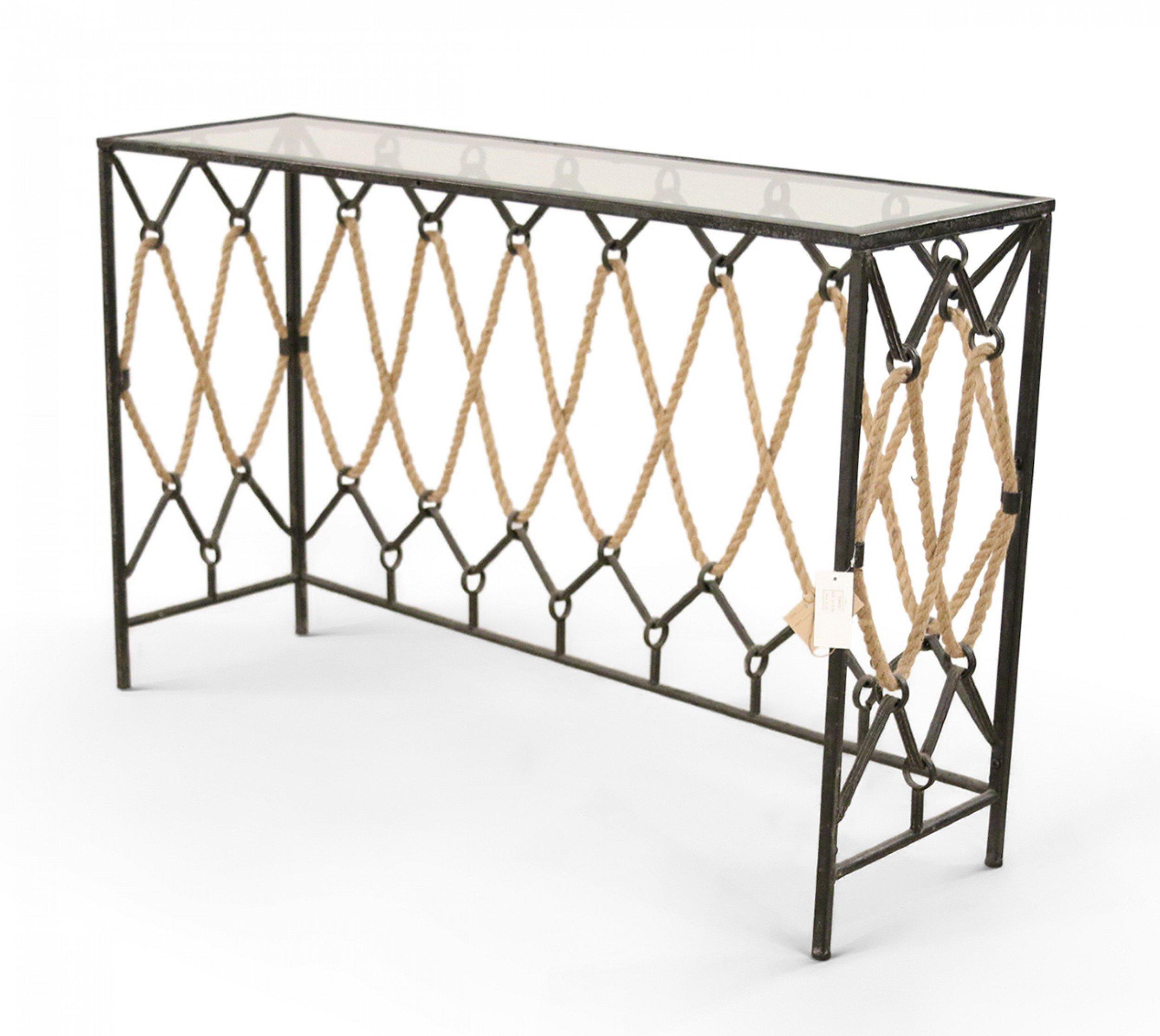 rope console table