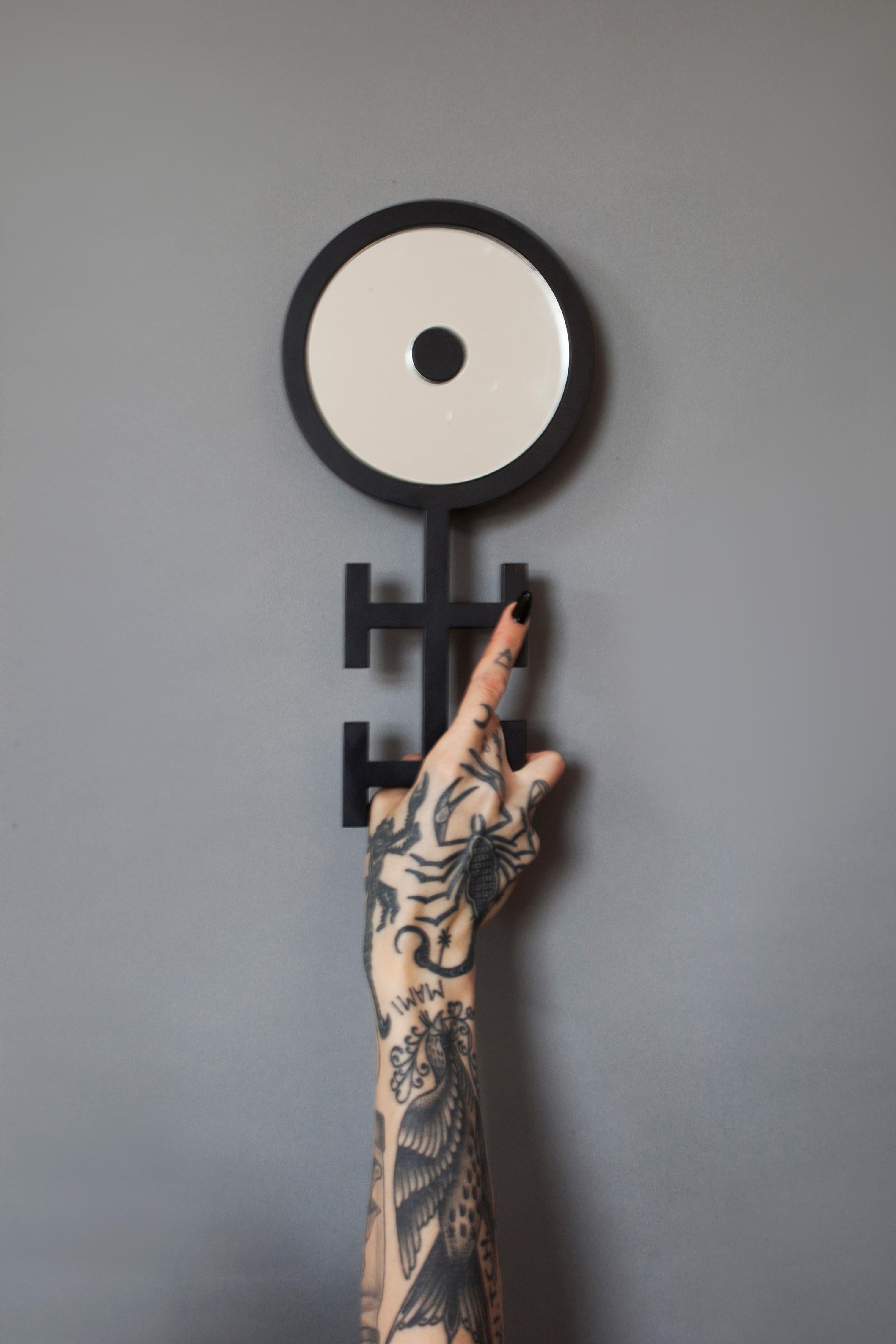 Powder-Coated Ankh AIR Hand Mirror by Material Lust, 2014 For Sale