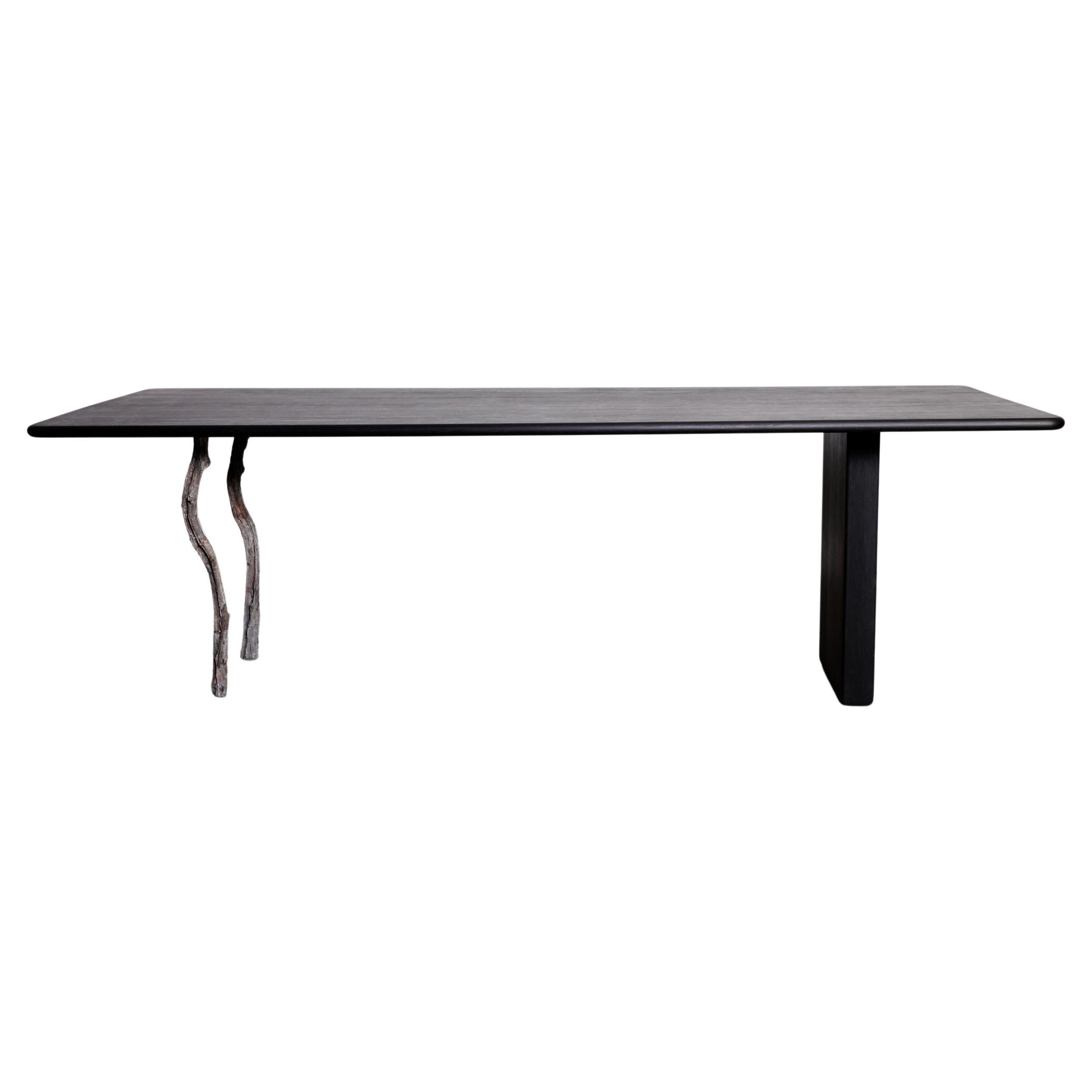 Modern Black Oblong Dining Table, Treebone by Jesse Sanderson for WDSTCK For Sale