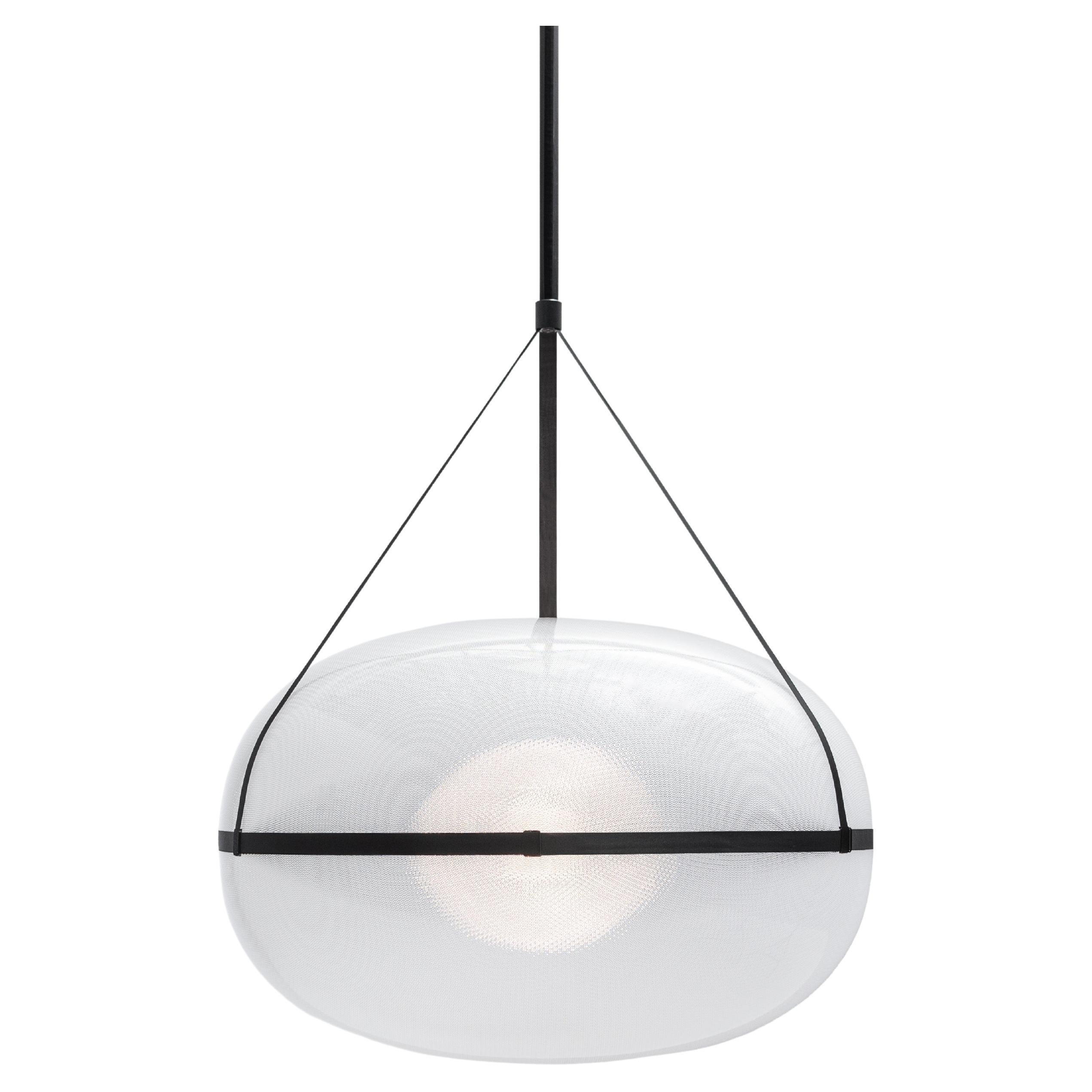 Contemporary Black Pendant Lamp 'Iris 60', A/A
