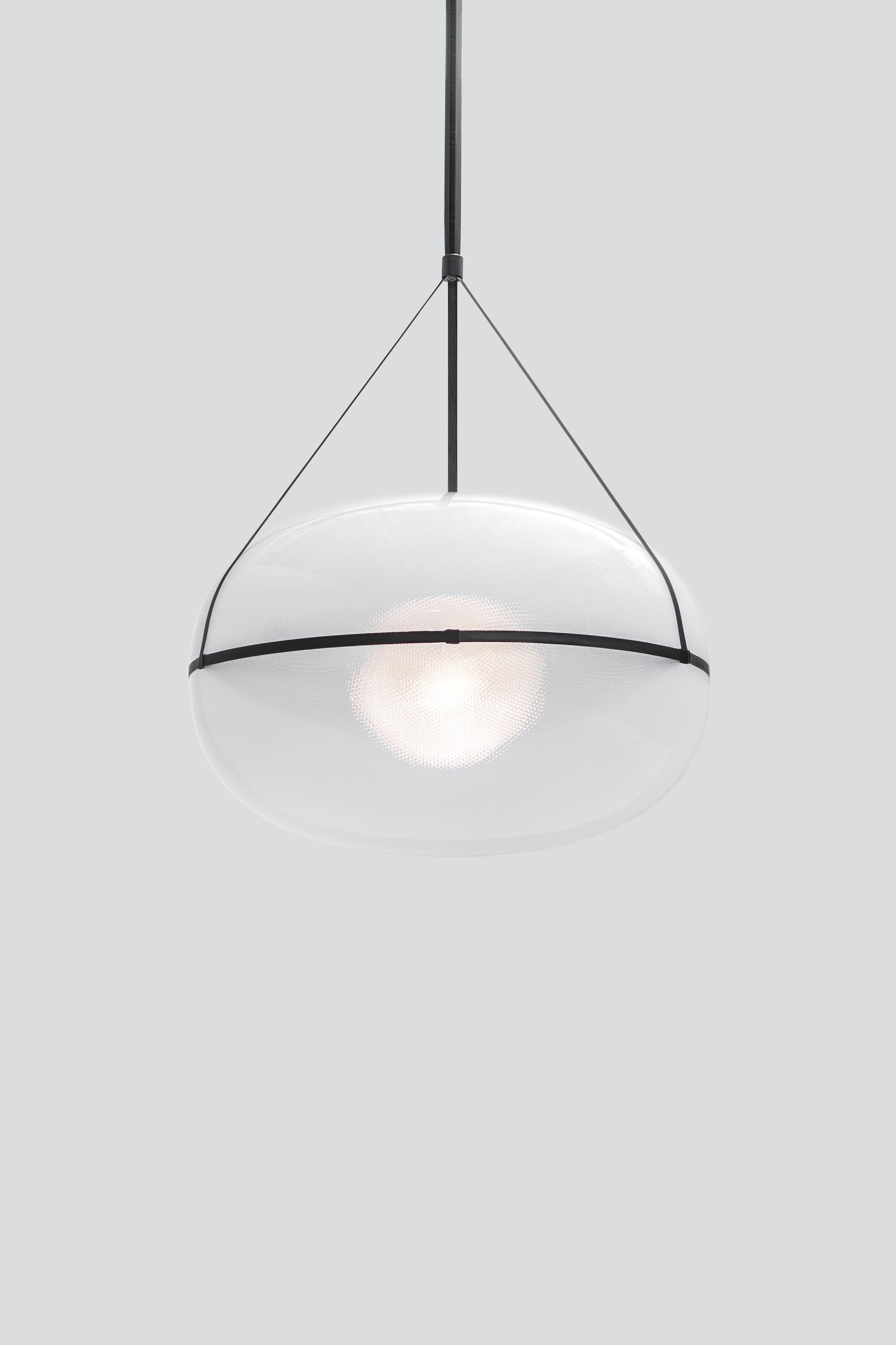 Canadian Contemporary Black Pendant Lamp 'Iris 90', A/A For Sale