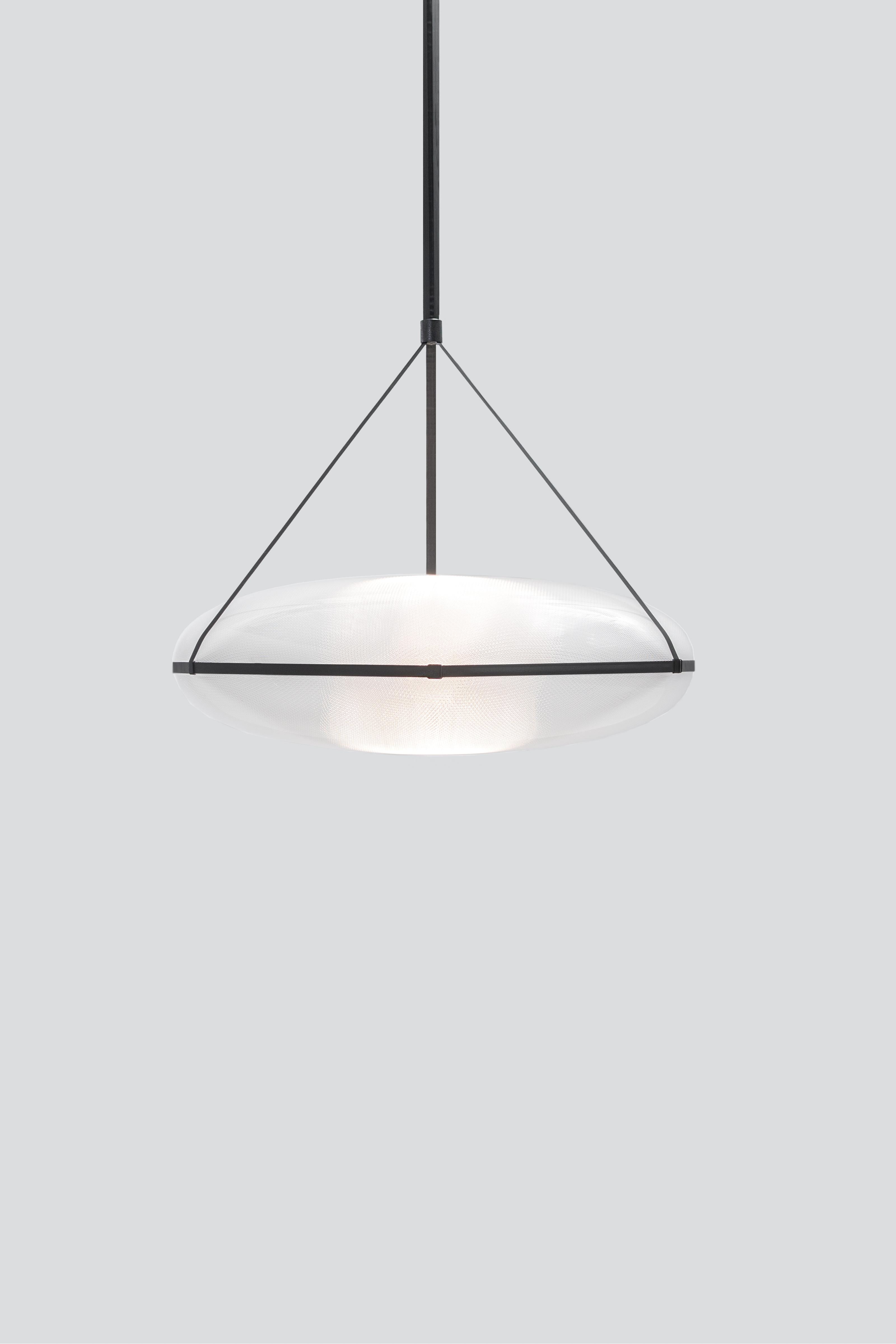 Contemporary Black Pendant Lamp 'Iris', B/B For Sale 7