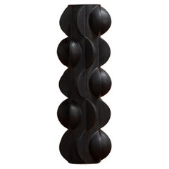 Contemporary, Black Sculptural Vase by Marie Beckman, En stock
