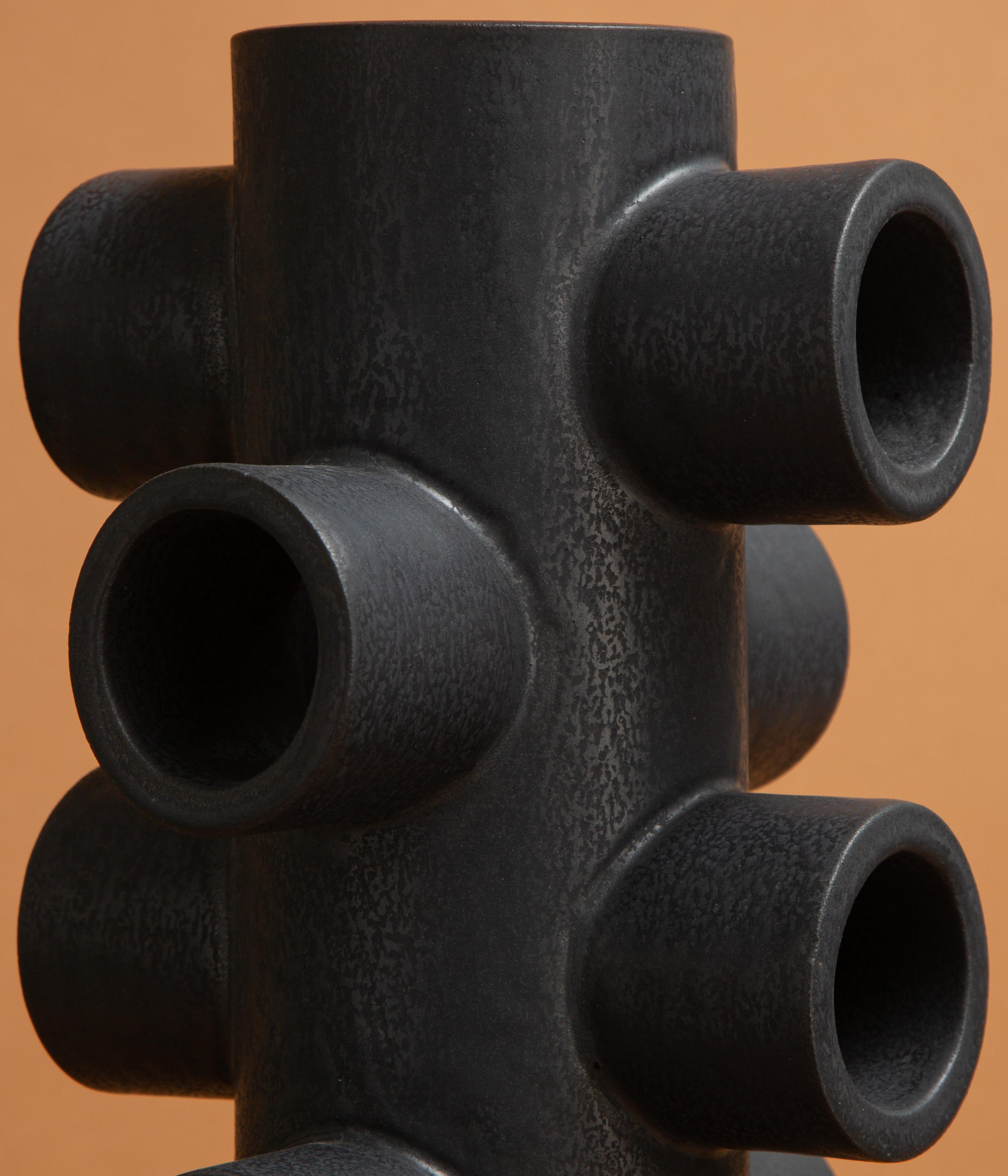 Hand-Crafted Contemporary, Black Sculpture by Marie Beckman, In Stock For Sale