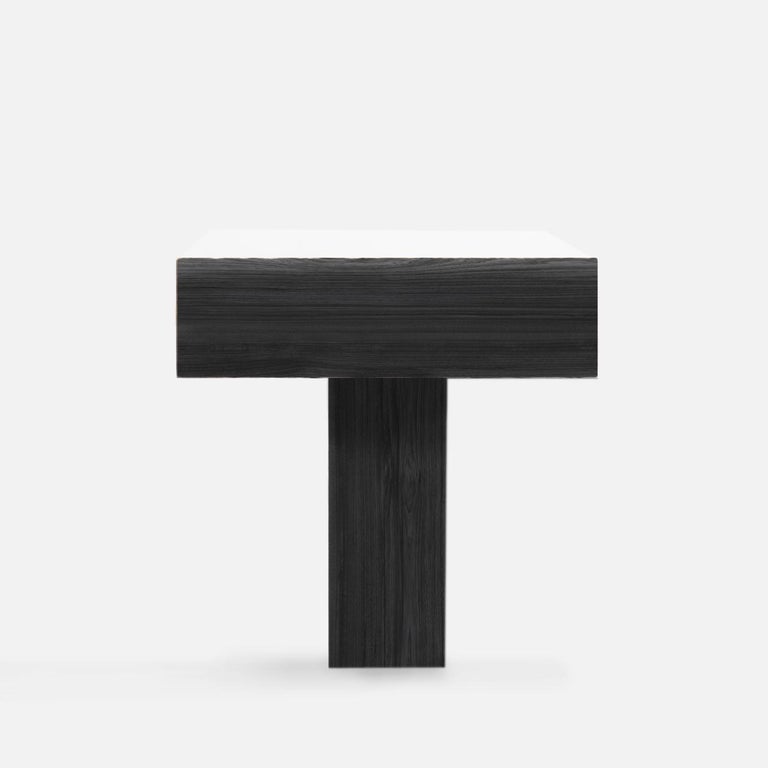 Minimalist Contemporary Black Side Table 