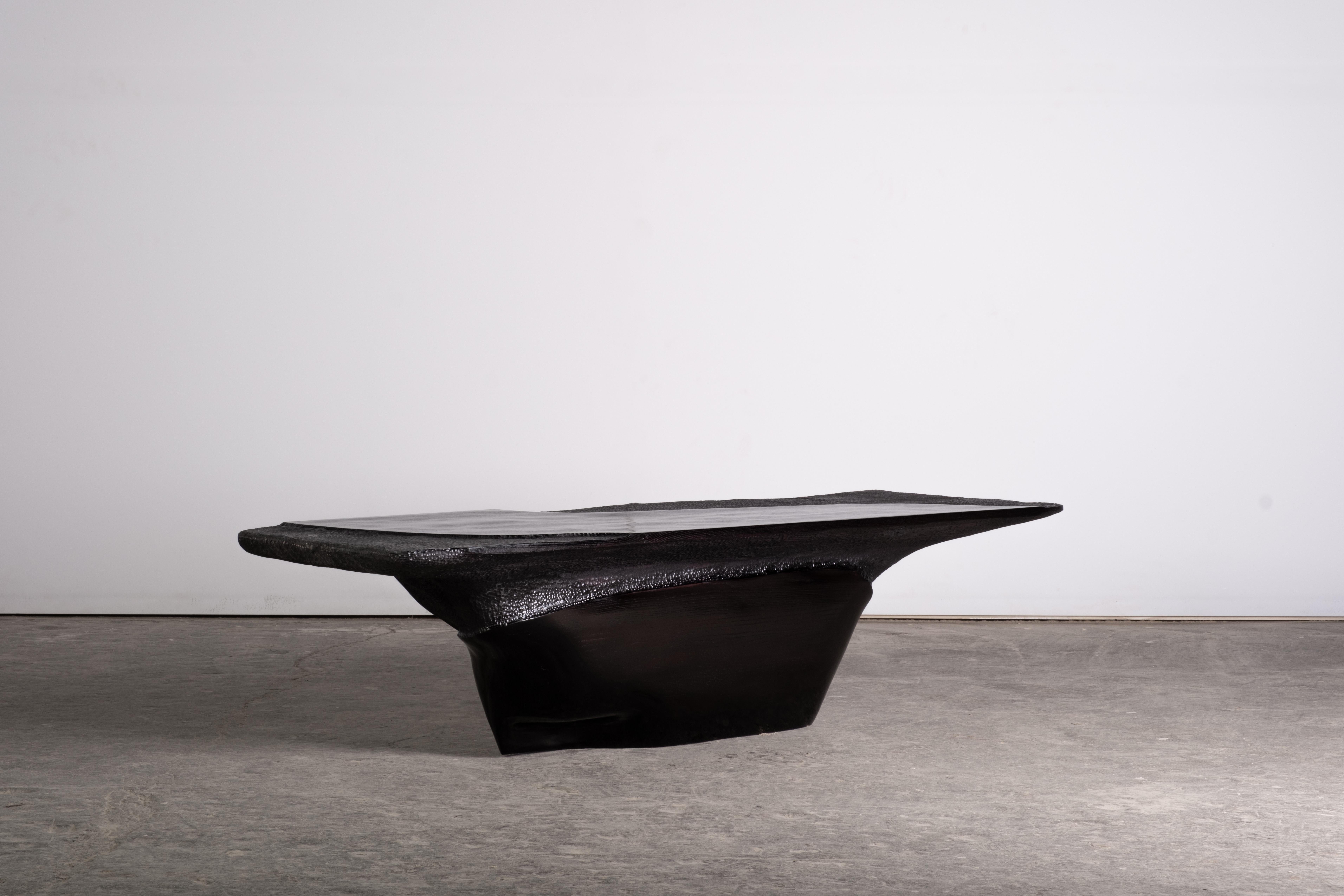 Contemporary Couchtisch aus schwarz gebeizter Esche EM304 im Angebot 5