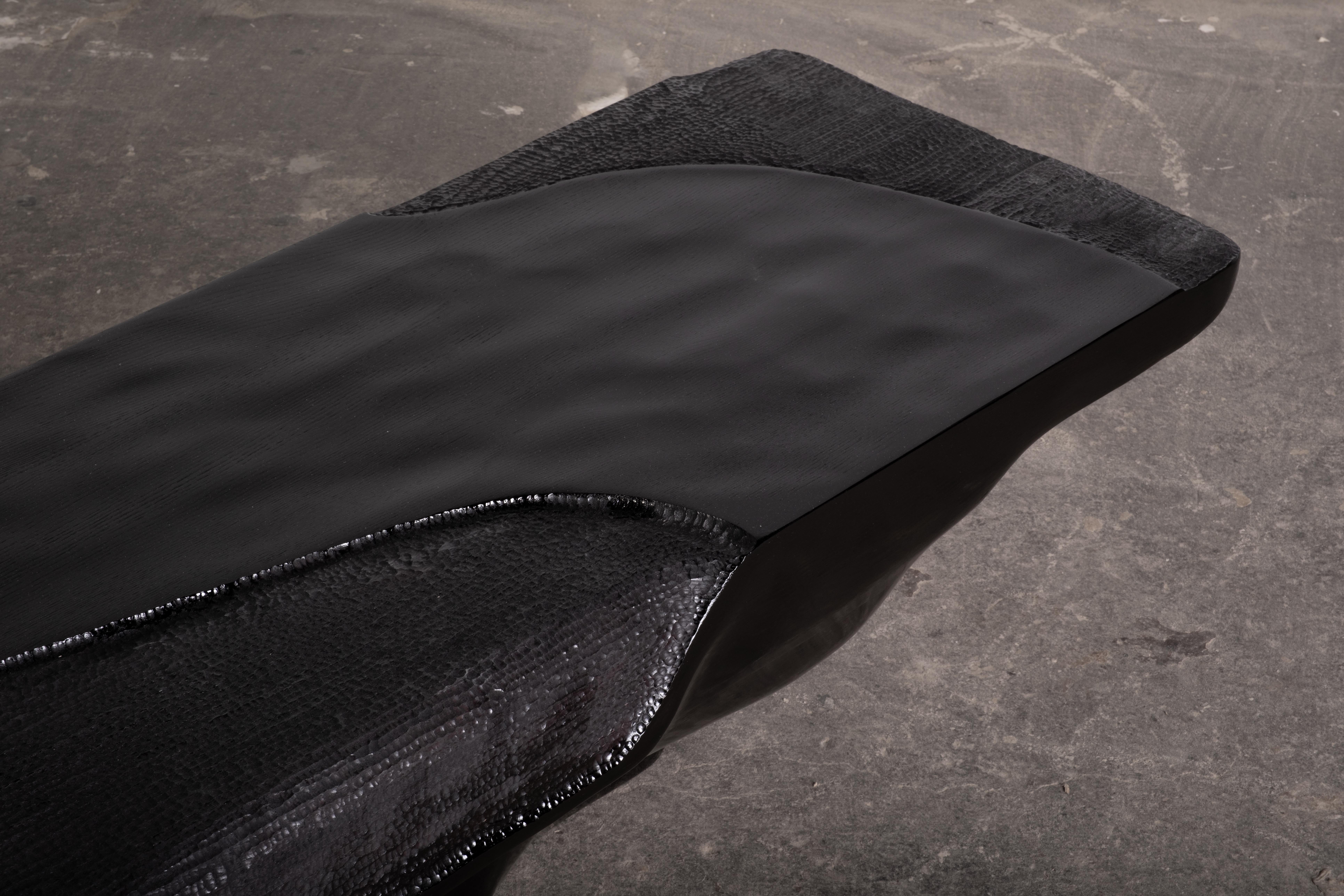 Contemporary Couchtisch aus schwarz gebeizter Esche EM304 im Angebot 3