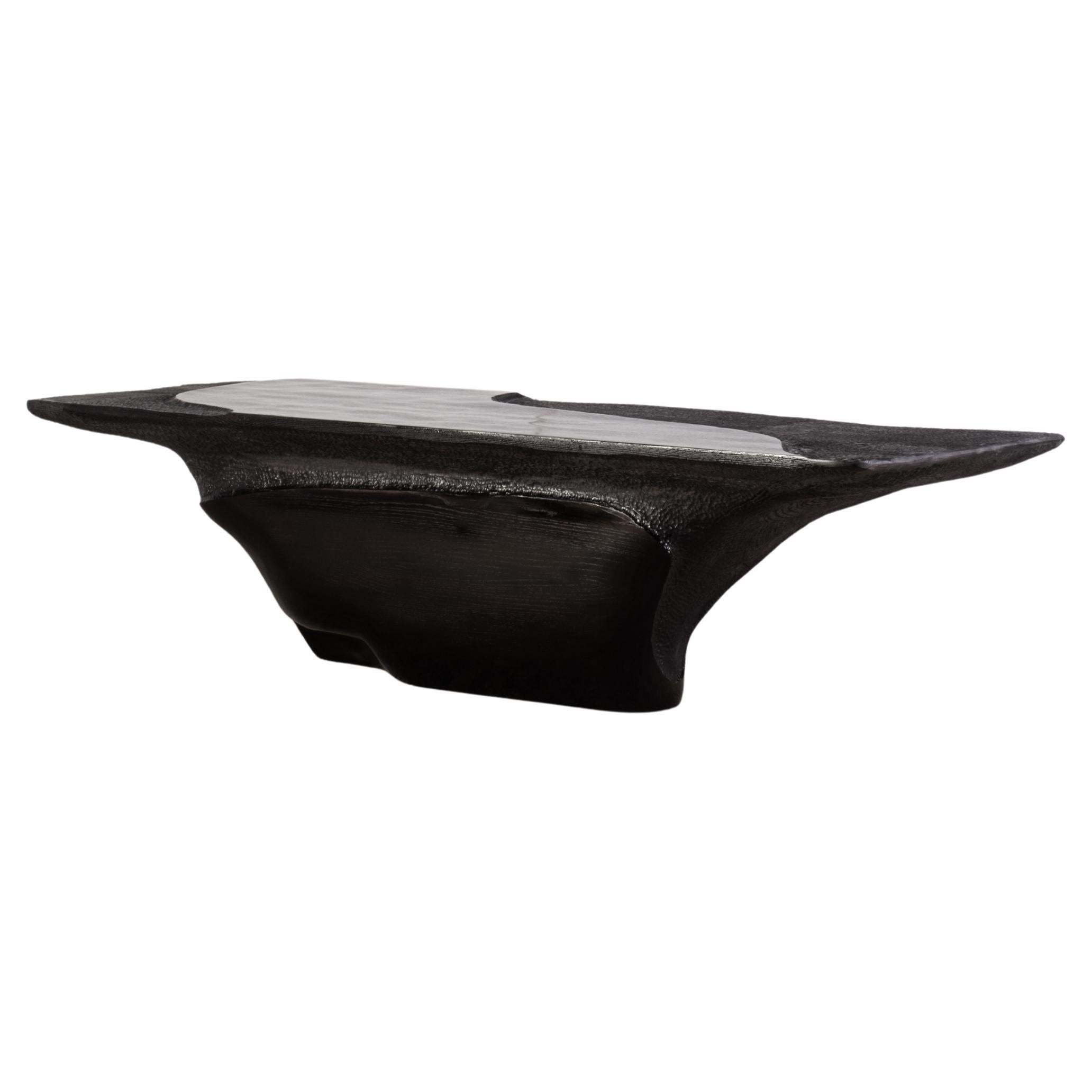 Contemporary Couchtisch aus schwarz gebeizter Esche EM304 im Angebot