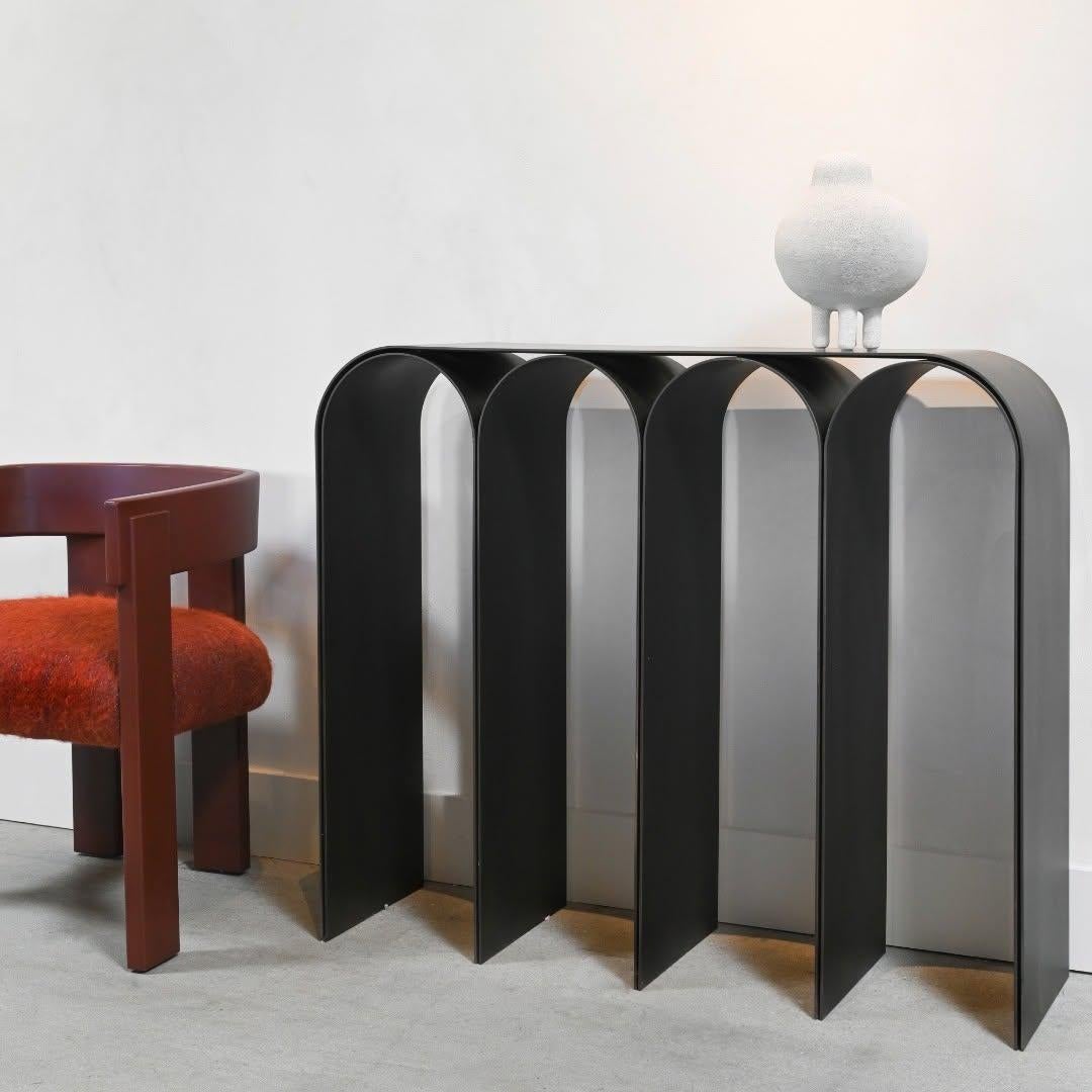 Console en arc noir de Pietro Franceschini en vente 2