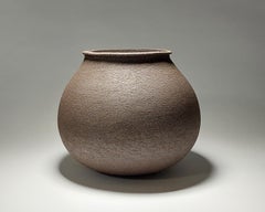 Contemporary Black Stoneware Ceramic Vessel by Rachel Peters, In Stock.