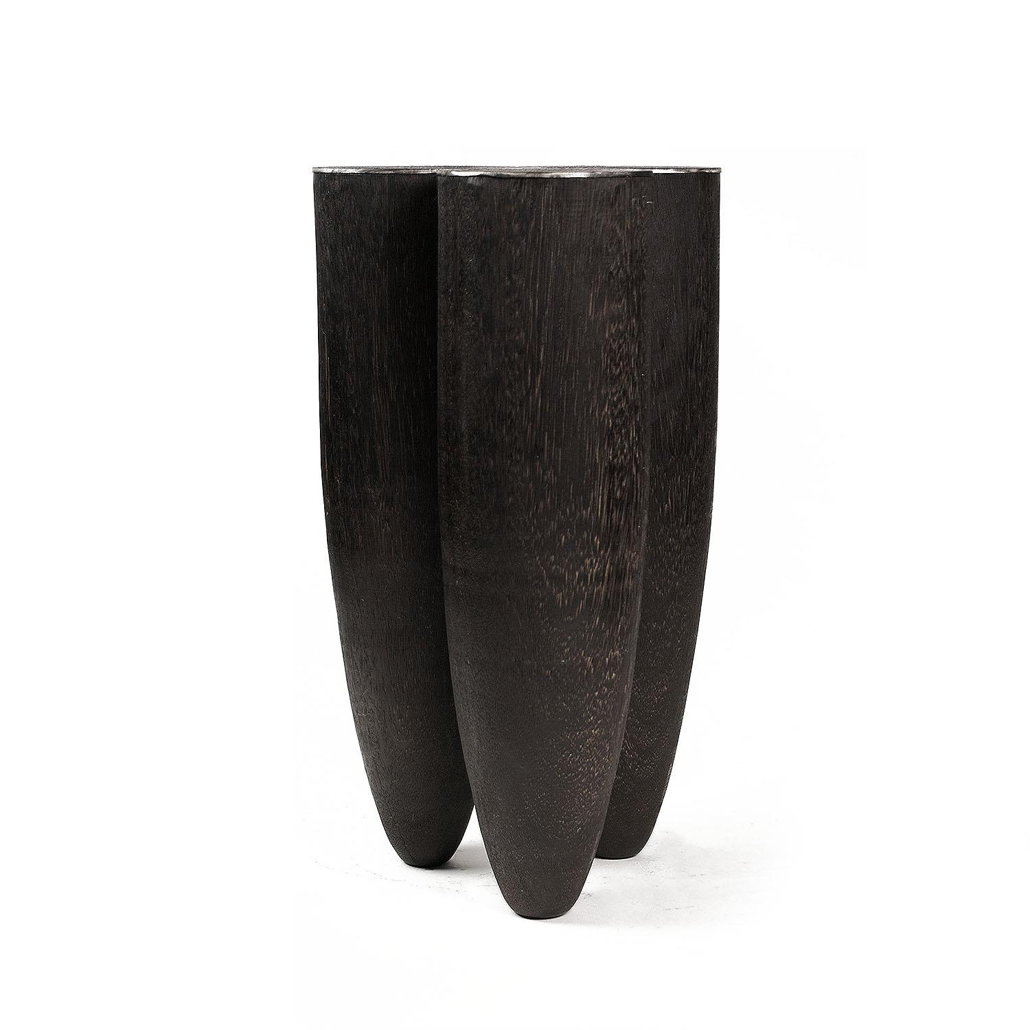 Contemporary Black Stool in Iroko Wood, Senufo by Arno Declercq

Material: Iroko Wood and Burned Steel
Dimensions: Dimensions: 50 cm H x 30 cm W

Made by hand, in Belgium.

Arno Declercq
Belgian designer and art dealer who makes bespoke objects with