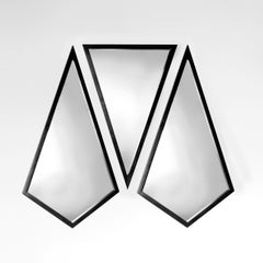 Contemporary "Black Trio Geometric Mirrors II" di ALEX DREW & NO ONE, 2023