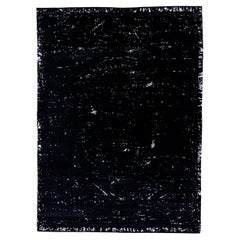 Contemporary Black Turkish Rug