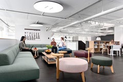 Contemporary Black Wall Lamp 'Button', 90 cm