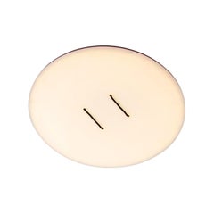 Lampada da parete contemporanea nera 'Button