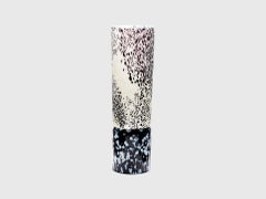 Contemporary Black and White Murano Glass Reversible Vase