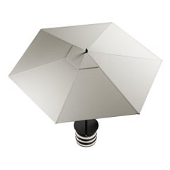 Contemporary Black & White Parasol & Base Body Nero Marquina & White Marble