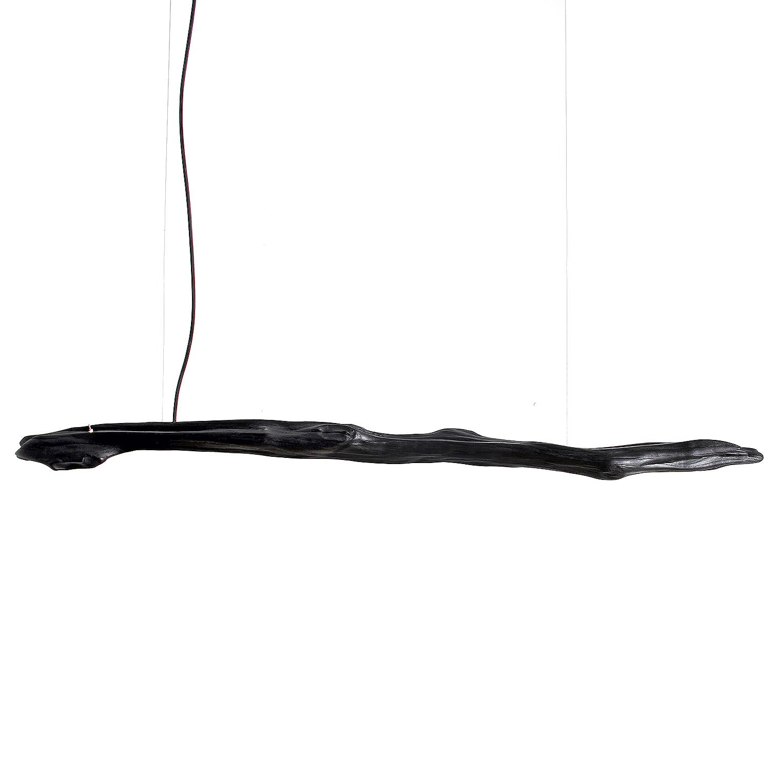 Contemporary black wooden pendant light - Burning Ego by Wim Verzantvoort for WDSTCK

Design: Wim Verzantvoort
Materials: Burned Oak wood
Features: Dimmable LED driver

Prices: 
< 220 cm: € 5.160,-
< 300 cm: € 6.020,-
> 300 cm: on