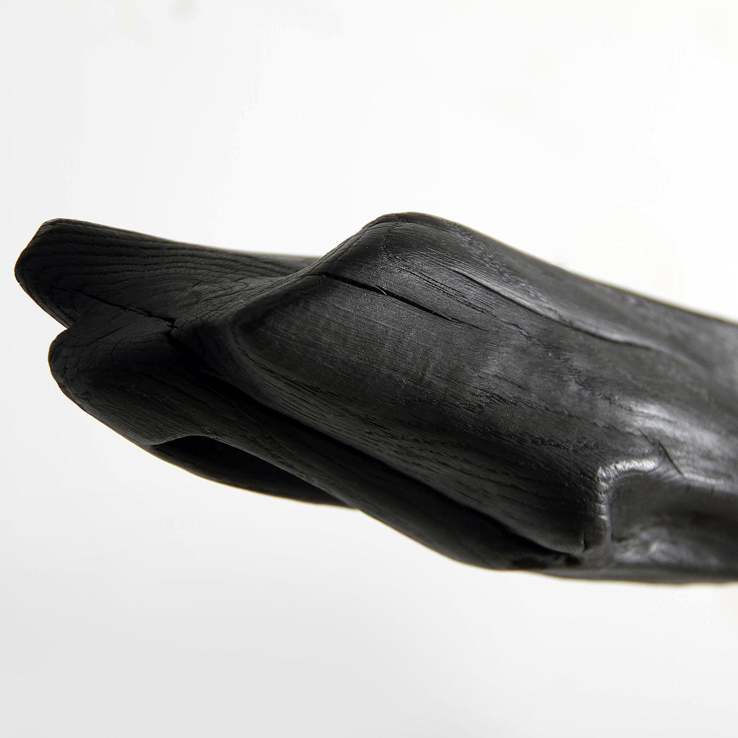 Modern Black Wooden Pendant Light, Burning Ego by WDSTCK For Sale 1