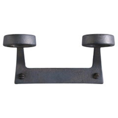 Contemporary Blackened Duo Bottle Bracket by Henry Wilson