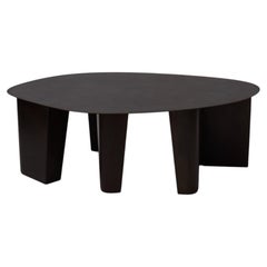 Contemporary Blackened Steel Coffee Table