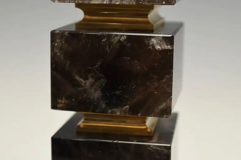 Contemporary Block Form Rock Crystal Quartz Lamps For Sale 1