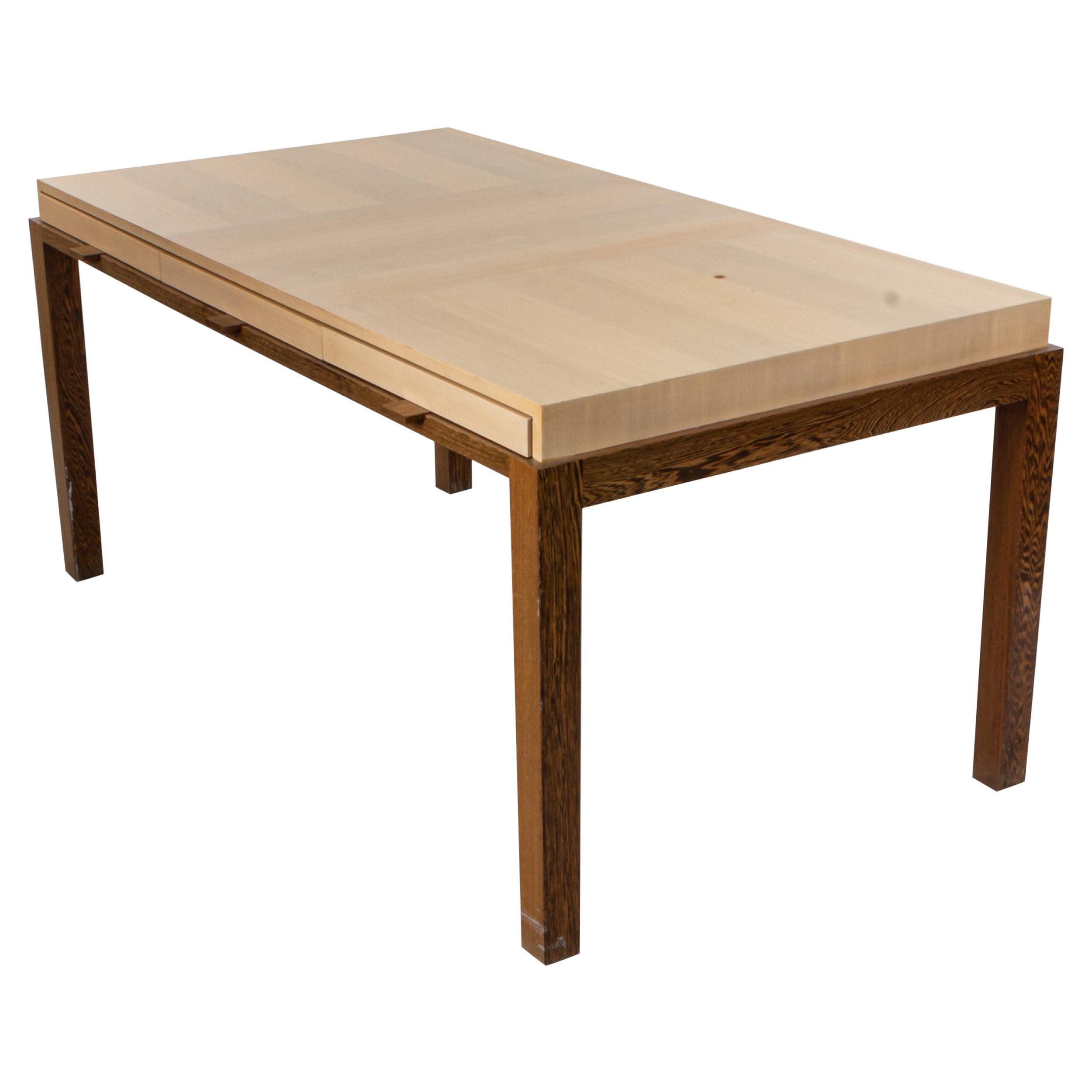 Contemporary Blonde Wood Desk