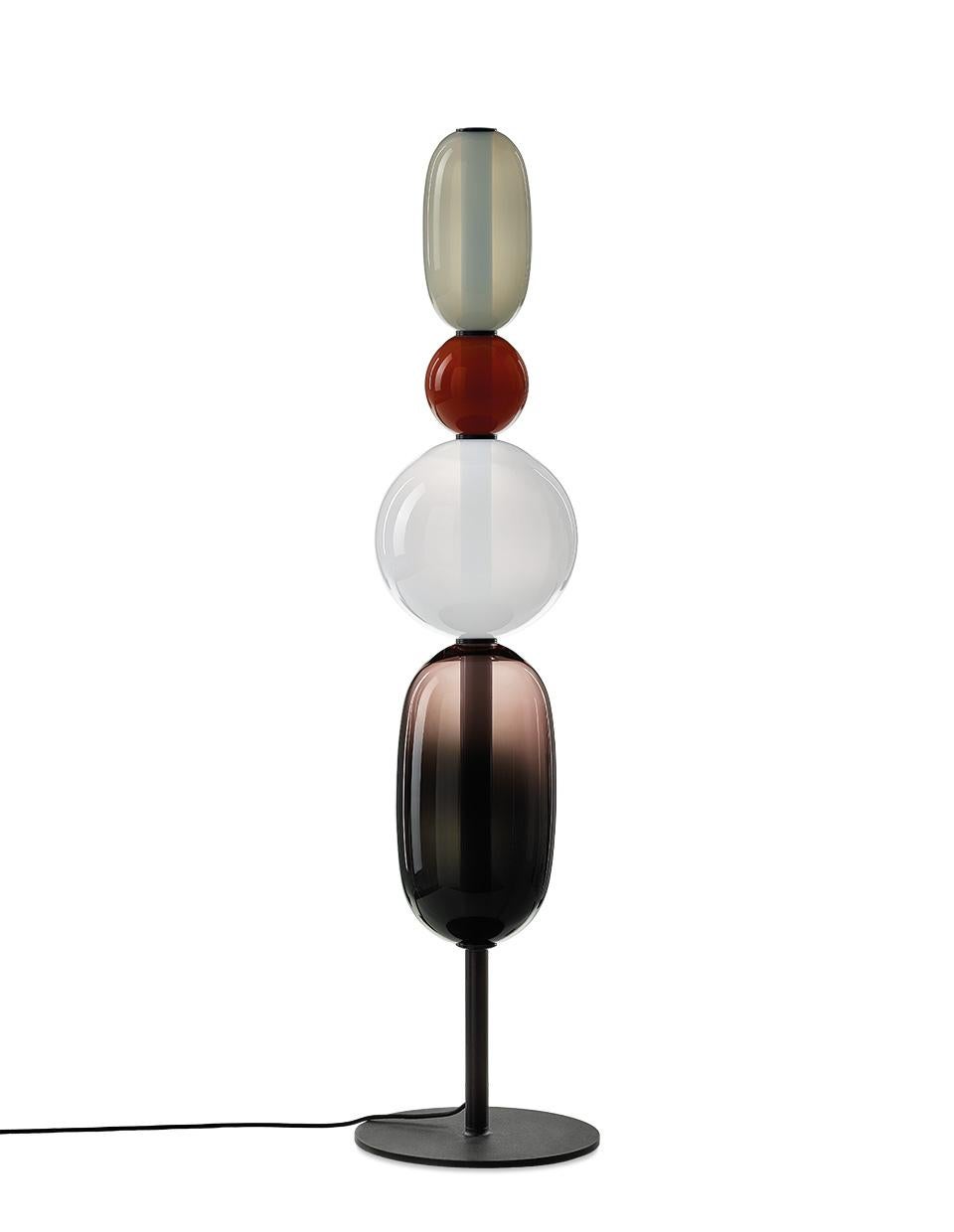 Contemporary Blown Crystal Glass Floor Lamp - Pebbles by Boris Klimek for Bomma

Pebbles are reminders of exceptional moments or favorite places. Their diverse shapes and colors inspired BOMMA’s playful collection that invites you to express your