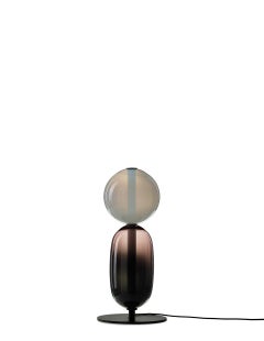 Contemporary Blown Crystal Glass Floor Lamp, Pebbles by Boris Klimek for Bomma