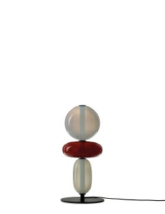 Contemporary Blown Crystal Glass Floor Lamp - Pebbles by Boris Klimek for Bomma