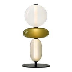 Lampada da terra contemporanea in vetro soffiato - Pebbles di Boris Klimek per Bomma