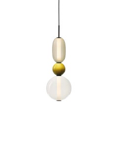 Pendentif contemporain en cristal soufflé, Pebbles par Boris Klimek pour BOMMA