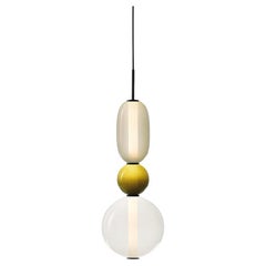 Contemporary Blown Crystal Glass Pendant, Pebbles by Boris Klimek for Bomma