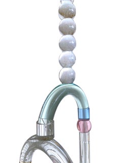 Contemporary Blown Glass Candelabra