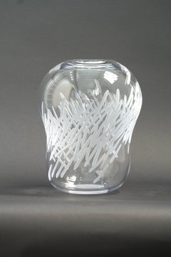 Contemporary Blown Glass Vase