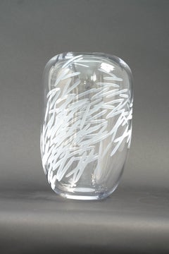 Contemporary Blown Glass Vase