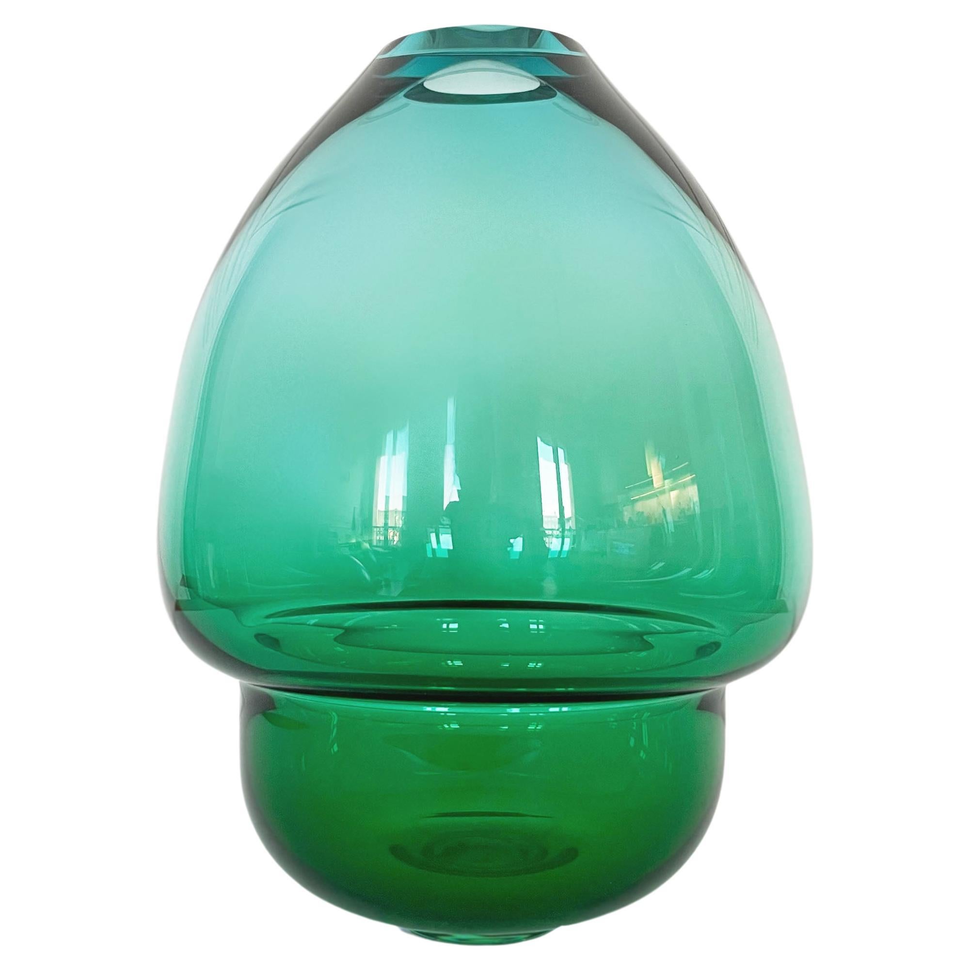 Contemporary Blown Glass Vulcano Blue Green by Alissa Volchkova For Sale at 1stDibs