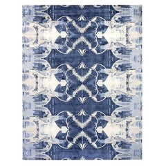 Contemporary Blucie Design Handmade Silk Rug by Doris Leslie Blau