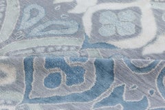 Contemporary Blue-Grey Mandorla Rug by Doris Leslie Blau