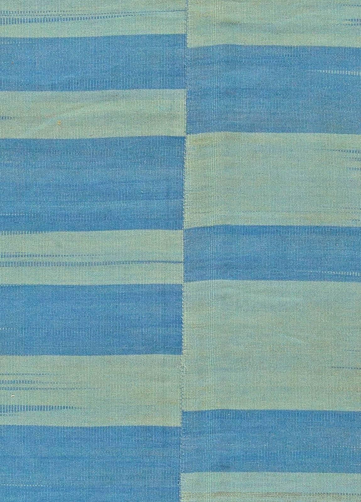 Contemporary blue handmade kilim rug by Doris Leslie Blau.
Size: 11.8
