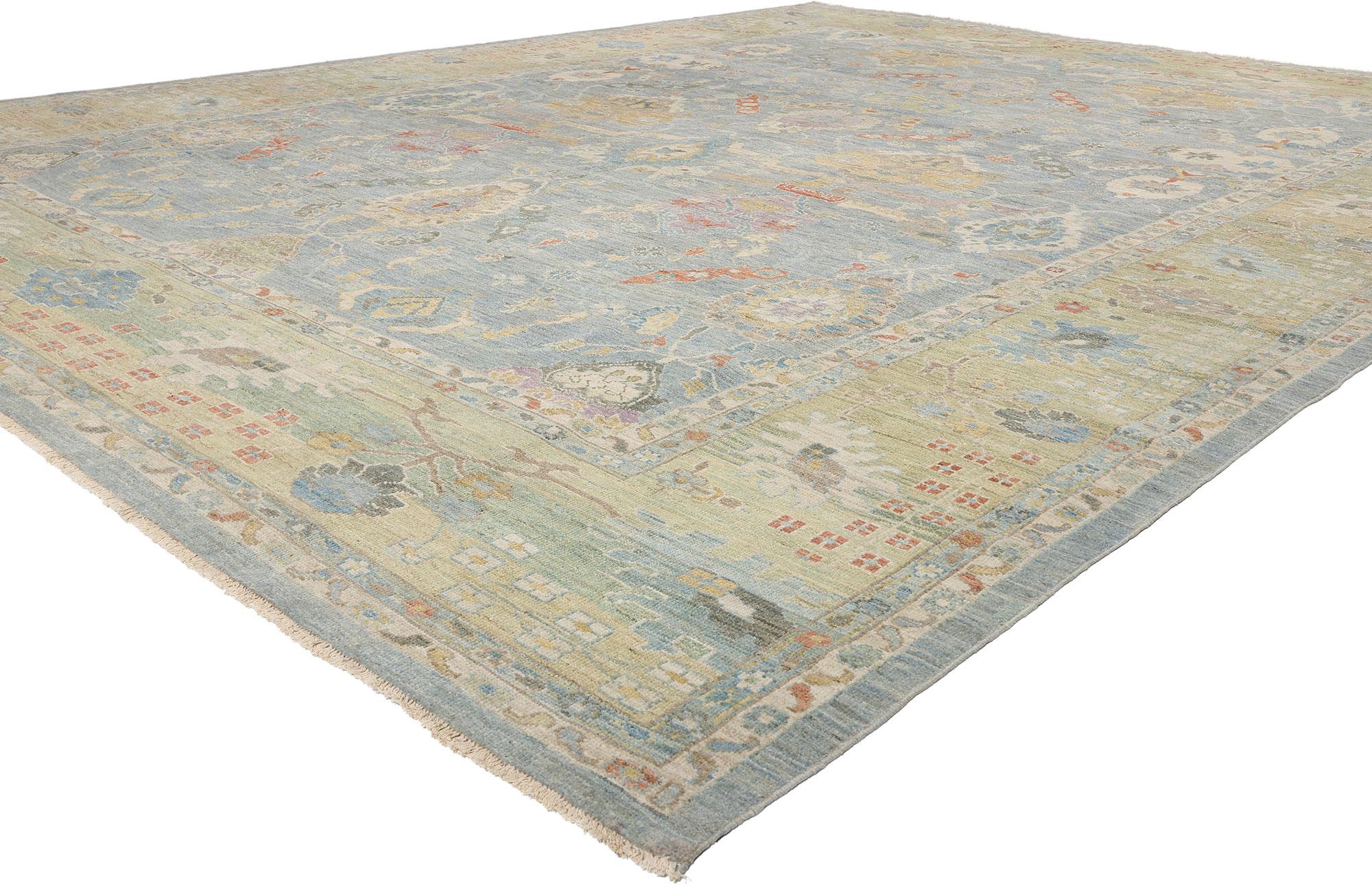 61292 Tappeto persiano moderno Sultanabad Rugs blu chiaro, 12'10 x 16'06.

Originari della regione iraniana di Sultanabad, i Sultanabad Rugs persiani sono rinomati per la loro eccezionale maestria, i materiali resistenti e gli intricati disegni.