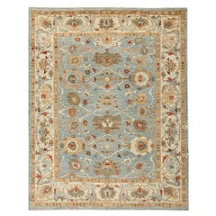 Contemporary Blue Persian Sultanabad Rug