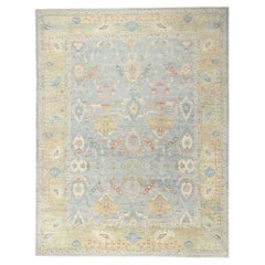 Contemporary Blue Persian Sultanabad Rug