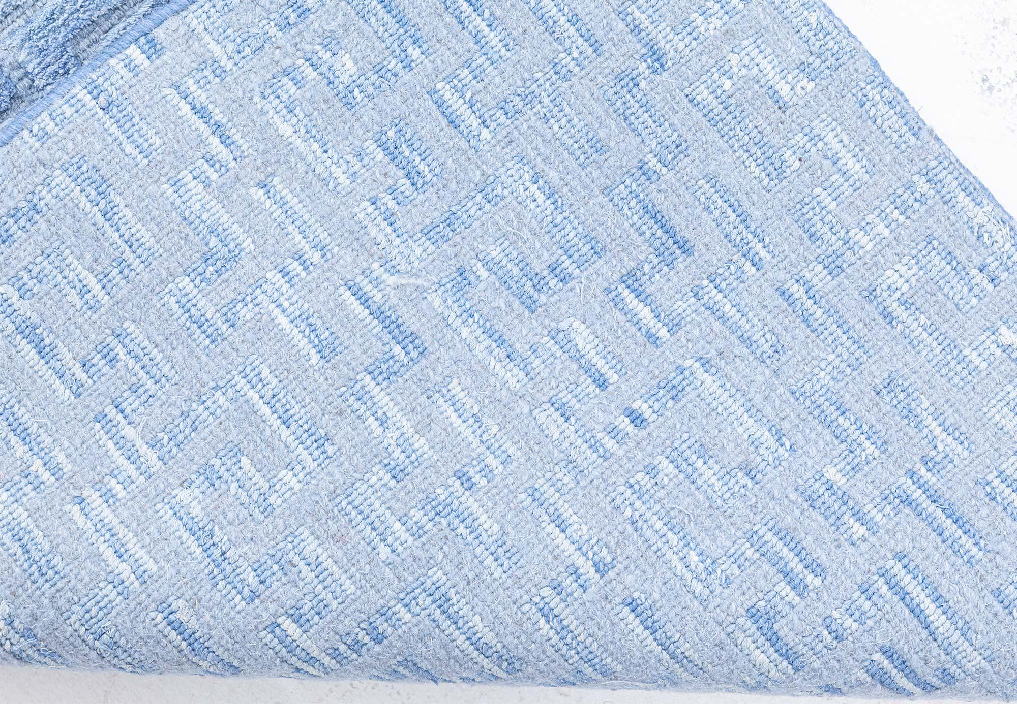 XXIe siècle et contemporain Chemin de table Contemporary Blue Silk Fragment Runner by Doris Leslie Blau en vente