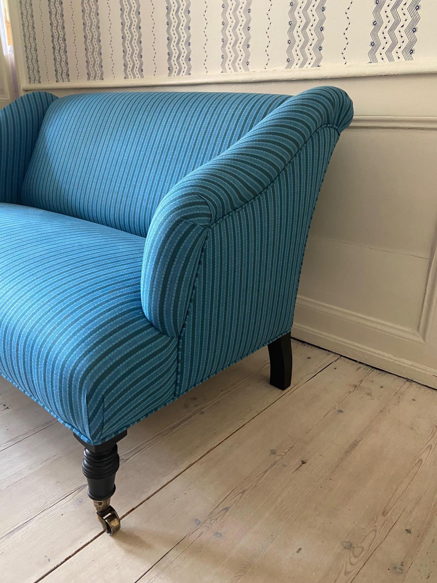 Contemporary Blue Sofa in Customized Upholstery by the Apartment, Belgium In New Condition In Copenhagen K, DK
