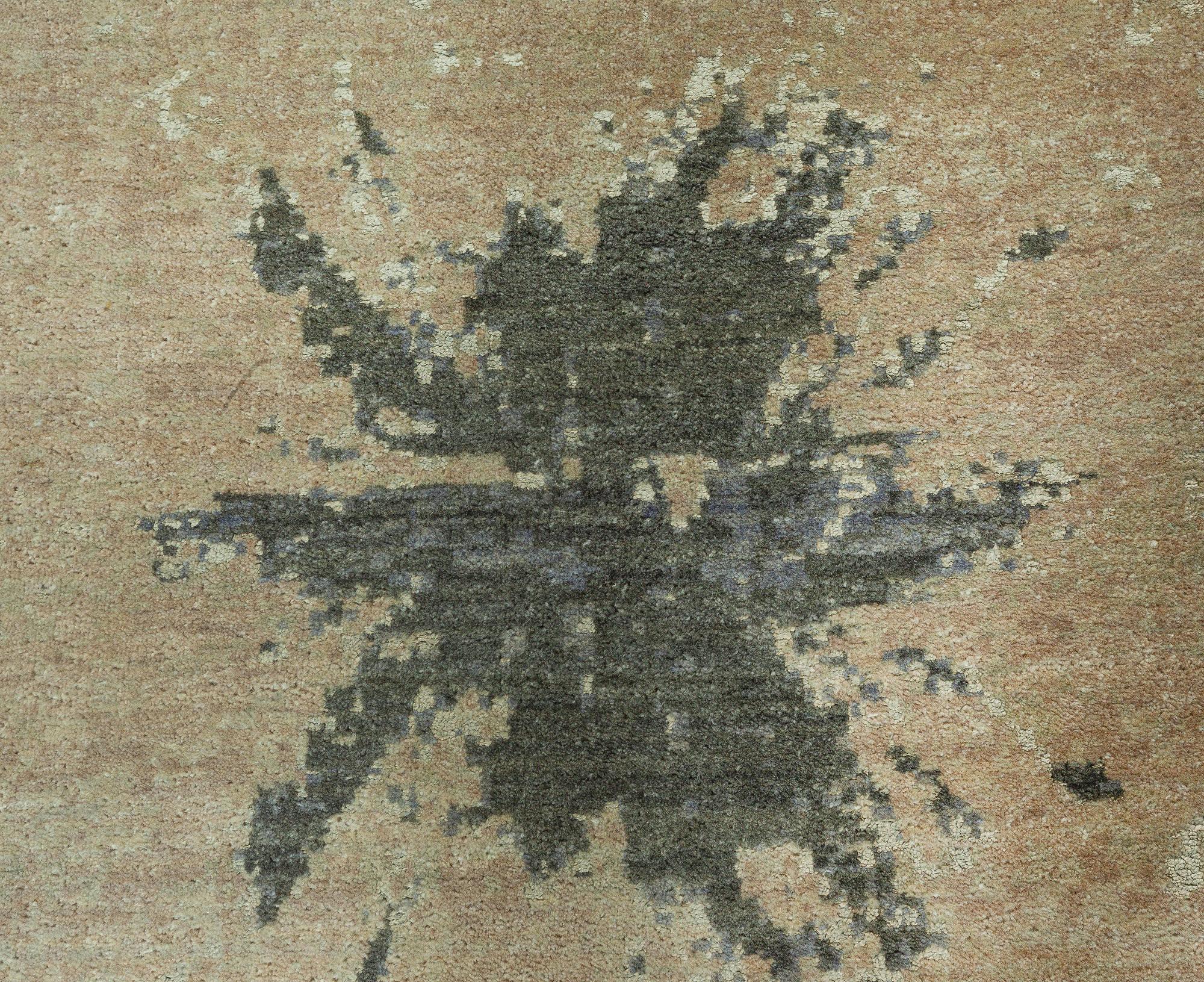 Abstract Modern “Blue Splash” Wool Rug by Doris Leslie Blau In New Condition For Sale In New York, NY
