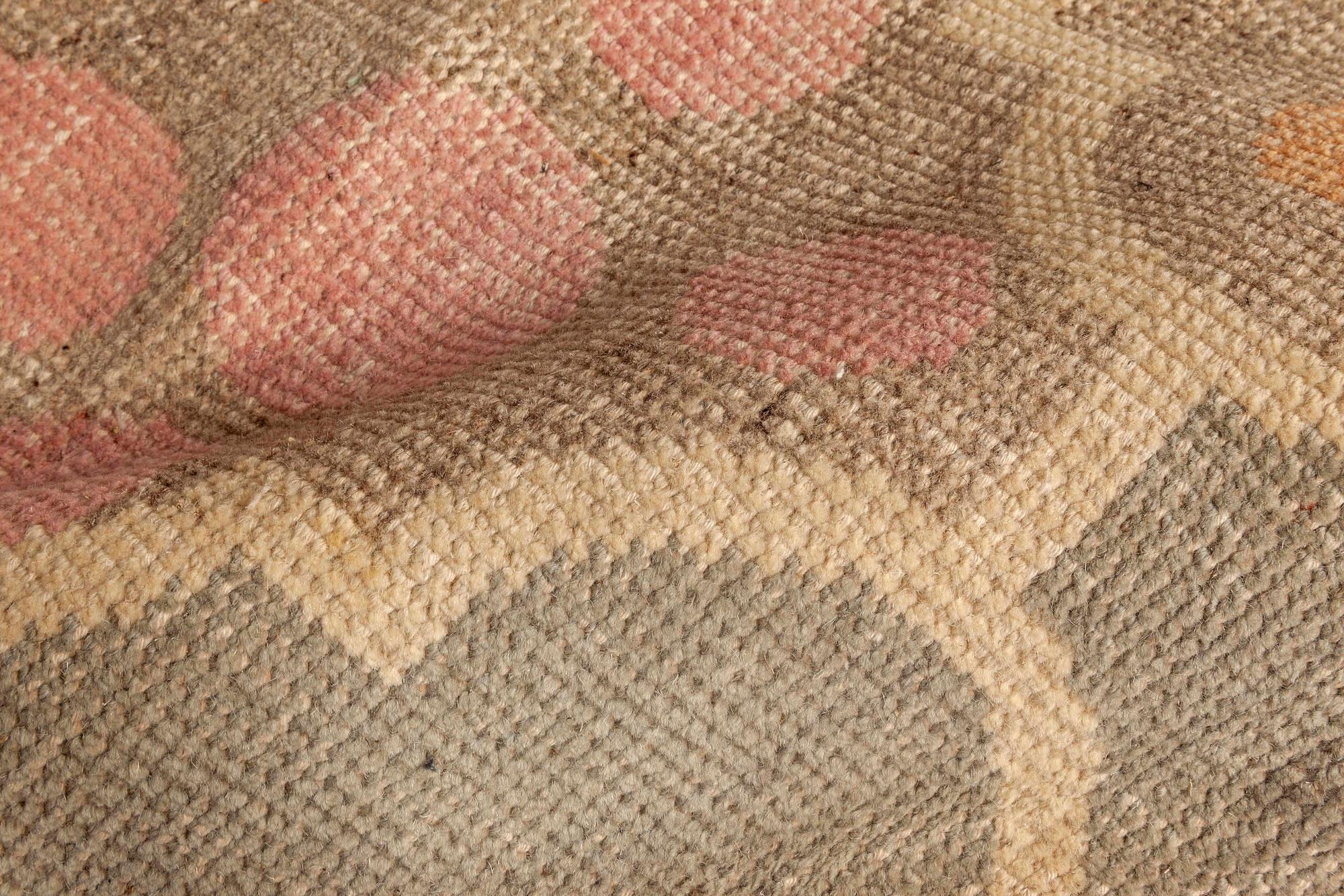 Moderne Tapis en laine contemporain audacieux et traditionnel fait à la main par Doris Leslie Blau en vente